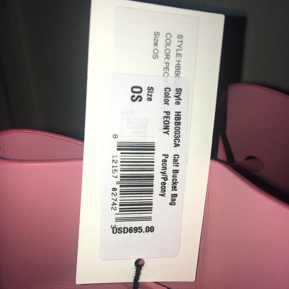 NWT MANSUR GAVRIEL Large Pink Leather Bucket Bag - Picture 3 of 6